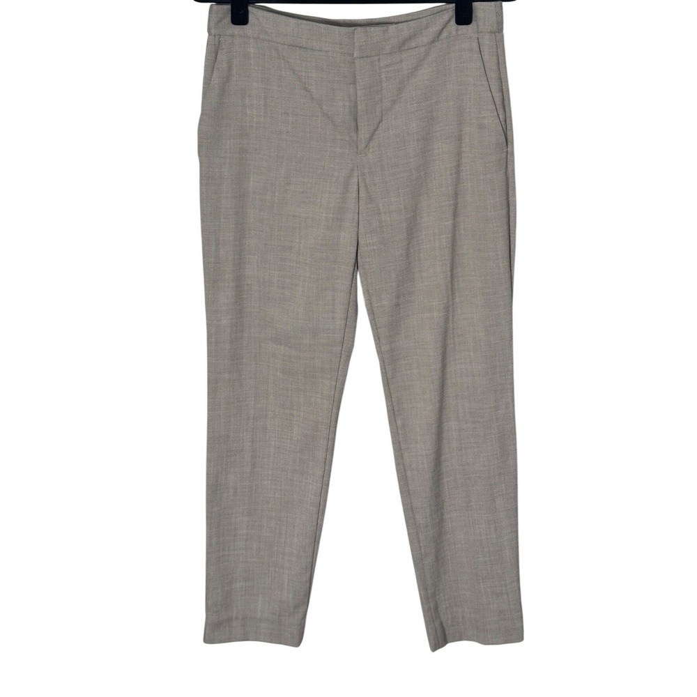 Zara Basic‎ Collection Womens Tailored Dress Pants Taupe Gray Size 6
